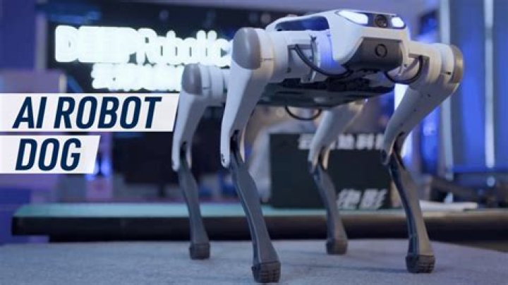 A robot dog performing at the circus