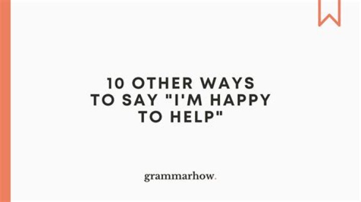 Happy to Help