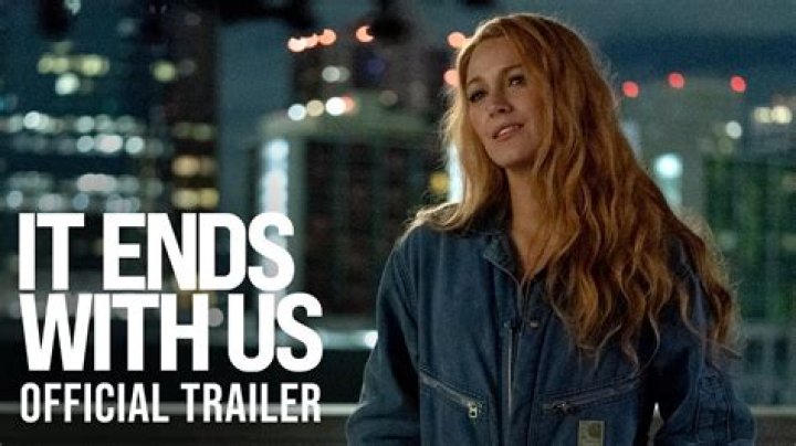 The It Ends With Us book cover is shown in front of a blurred background. 